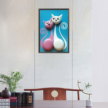 Load image into Gallery viewer, Diamond Painting - Full Round - cat (30*45CM)