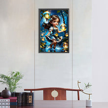Load image into Gallery viewer, Diamond Painting - Full Round - wishing star girl (30*45CM)