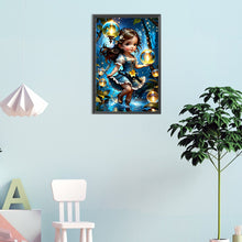 Load image into Gallery viewer, Diamond Painting - Full Round - wishing star girl (30*45CM)