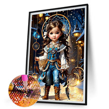 Load image into Gallery viewer, Diamond Painting - Full Round - wishing star girl (30*45CM)