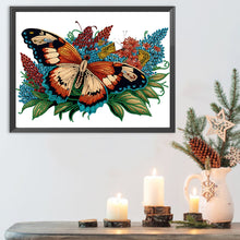 Load image into Gallery viewer, Diamond Painting - Partial Special Shaped - flowers butterflies (40*30CM)