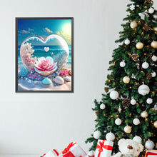 Load image into Gallery viewer, Diamond Painting - Full Round - Dream beach and love crystals and flowers (30*40CM)
