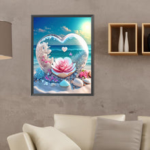 Load image into Gallery viewer, Diamond Painting - Full Round - Dream beach and love crystals and flowers (30*40CM)