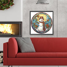 Load image into Gallery viewer, Diamond Painting - Full Round - winter snowman (30*30CM)
