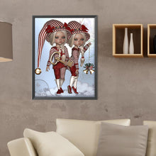Load image into Gallery viewer, Diamond Painting - Full Round - Twin big-eyed dolls (30*40CM)