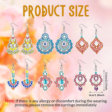 Load image into Gallery viewer, 10PCS Autumn Dangle Drop Diamond Art Earring Kit for Women Girl Jewelry Crafting