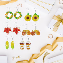 Load image into Gallery viewer, 10PCS Autumn Dangle Drop Diamond Art Earring Kit for Women Girl Jewelry Crafting