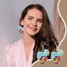 Load image into Gallery viewer, 8PCS Double Sided Diamond Painting Earrings Girl Diamond Glitter Art Earring Kit