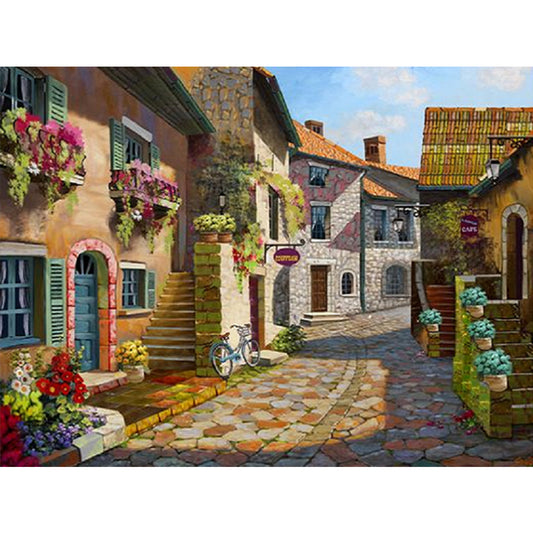 Diamond Painting - Full Square - city street (40*30CM)