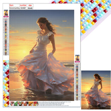 Load image into Gallery viewer, Diamond Painting - Full Square - seaside girl (30*40CM)
