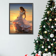 Load image into Gallery viewer, Diamond Painting - Full Square - seaside girl (30*40CM)