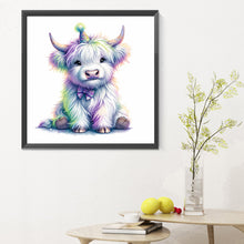 Load image into Gallery viewer, Diamond Painting - Full Round - shiny animal highland yak (30*30CM)
