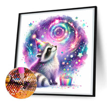 Load image into Gallery viewer, Diamond Painting - Full Round - shiny animal raccoon (30*30CM)