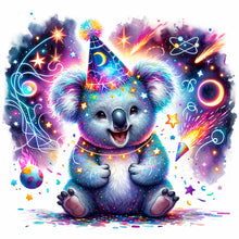 Load image into Gallery viewer, Diamond Painting - Full Round - shiny animal koala (30*30CM)