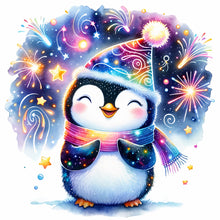 Load image into Gallery viewer, Diamond Painting - Full Round - Shiny animal penguin (30*30CM)