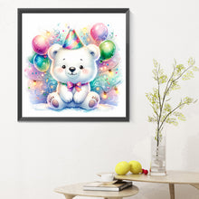 Load image into Gallery viewer, Diamond Painting - Full Round - shiny animal bear (30*30CM)
