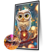 Load image into Gallery viewer, Diamond Painting - Full Round - big eyed owl (40*70CM)