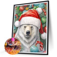 Load image into Gallery viewer, Diamond Painting - Full Round - Christmas white bear (40*50CM)