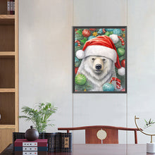 Load image into Gallery viewer, Diamond Painting - Full Round - Christmas white bear (40*50CM)