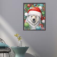 Load image into Gallery viewer, Diamond Painting - Full Round - Christmas white bear (40*50CM)