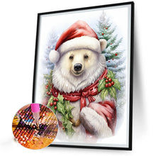 Load image into Gallery viewer, Diamond Painting - Full Round - Christmas white bear (40*50CM)