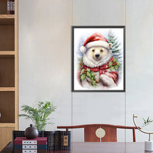 Load image into Gallery viewer, Diamond Painting - Full Round - Christmas white bear (40*50CM)