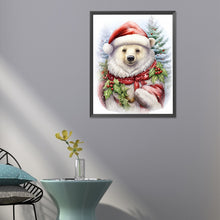 Load image into Gallery viewer, Diamond Painting - Full Round - Christmas white bear (40*50CM)