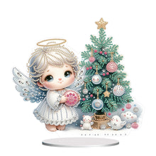 Load image into Gallery viewer, Acrylic Little Angel Special Shape+Round Diamonds Painting Desktop Decor (#1)
