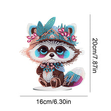 Load image into Gallery viewer, Acrylic Lion Raccoon Diamonds Painting Desktop Decorations for Office Decor