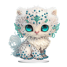 Load image into Gallery viewer, Acrylic Lion Raccoon Diamonds Painting Desktop Decorations for Office Decor