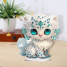 Load image into Gallery viewer, Acrylic Lion Raccoon Diamonds Painting Desktop Decorations for Office Decor