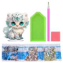 Load image into Gallery viewer, Acrylic Lion Raccoon Diamonds Painting Desktop Decorations for Office Decor