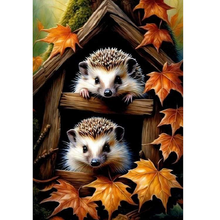 Load image into Gallery viewer, Diamond Painting - Full Square - Hedgehog in the woods (30*40CM)