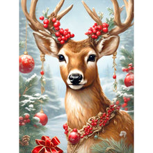 Load image into Gallery viewer, Diamond Painting - Full Round - Christmas deer (30*40CM)