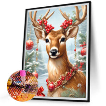 Load image into Gallery viewer, Diamond Painting - Full Round - Christmas deer (30*40CM)