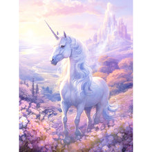 Load image into Gallery viewer, Diamond Painting - Full Round - Flower Castle Unicorn (30*40CM)