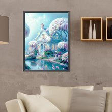 Load image into Gallery viewer, Diamond Painting - Full Round - white dream house (30*40CM)