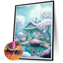 Load image into Gallery viewer, Diamond Painting - Full Round - white dream house (30*40CM)