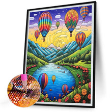 Load image into Gallery viewer, Diamond Painting - Full Round - hot air balloon (30*40CM)