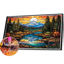 Load image into Gallery viewer, Diamond Painting - Full Round - Mountains and flowing water (40*30CM)