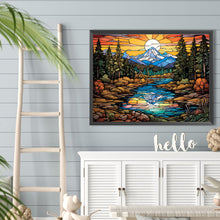 Load image into Gallery viewer, Diamond Painting - Full Round - Mountains and flowing water (40*30CM)