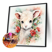Load image into Gallery viewer, Diamond Painting - Full Round - Christmas winter sheep (30*30CM)