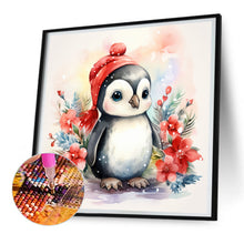 Load image into Gallery viewer, Diamond Painting - Full Round - Christmas winter penguin (30*30CM)