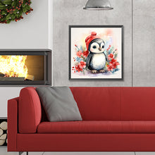 Load image into Gallery viewer, Diamond Painting - Full Round - Christmas winter penguin (30*30CM)