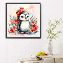 Load image into Gallery viewer, Diamond Painting - Full Round - Christmas winter penguin (30*30CM)