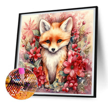 Load image into Gallery viewer, Diamond Painting - Full Round - Christmas winter fox (30*30CM)