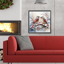 Load image into Gallery viewer, Diamond Painting - Full Round - Christmas winter birds (30*30CM)