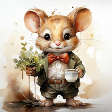 Load image into Gallery viewer, Diamond Painting - Full Round - Christmas winter rat (30*30CM)