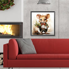 Load image into Gallery viewer, Diamond Painting - Full Round - Christmas winter rat (30*30CM)