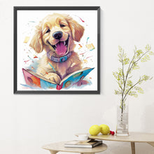 Load image into Gallery viewer, Diamond Painting - Full Round - Christmas winter animal dog (30*30CM)